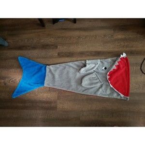 Kids Shark Mouth Fleece Sleeping Bag